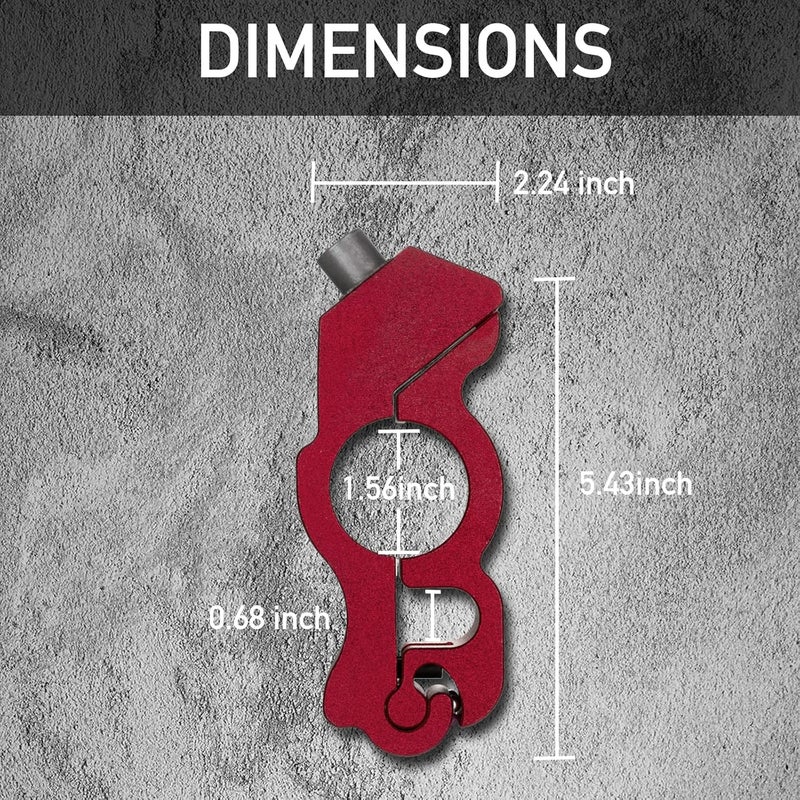 BeTime Motorcycle Locks Anti Theft: CNC Heavy Duty Handlebar Throttle Grip Brake Lever Security Motorcycle Lock Universal for Dirt Bike Moped Scooter Motorbike, ATV Alarm Accessories (Red) - Image 2